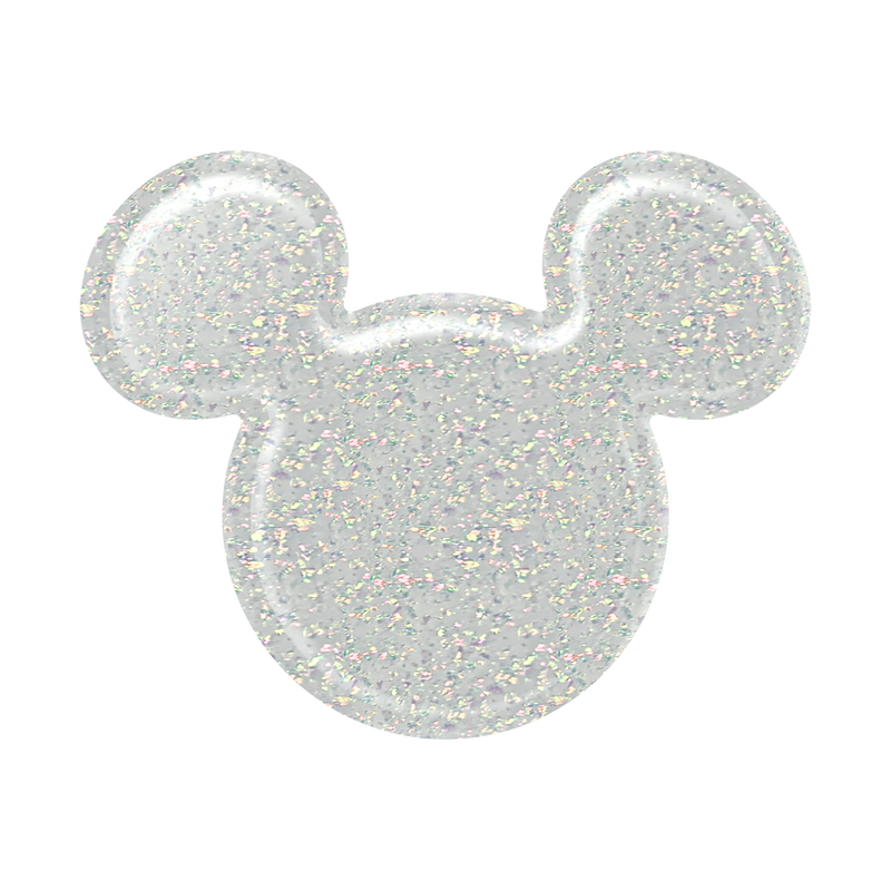 Earridescent White Glitter Mickey Mouse image number 1